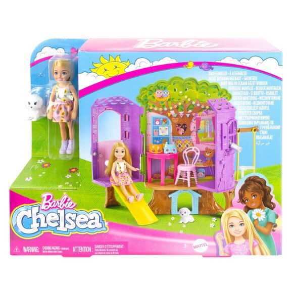 Barbie Chelsea Doll Treehouse Playset with Chelsea Puppy and Accessories NEW - Picture 9 of 9
